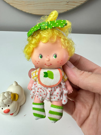 1983 Kenner Strawberry Shortcake Lem and Ada with Sugarwoofer Dolls