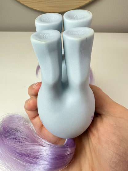 1980s Hasbro My Little Pony Concave Foot Blue Belle