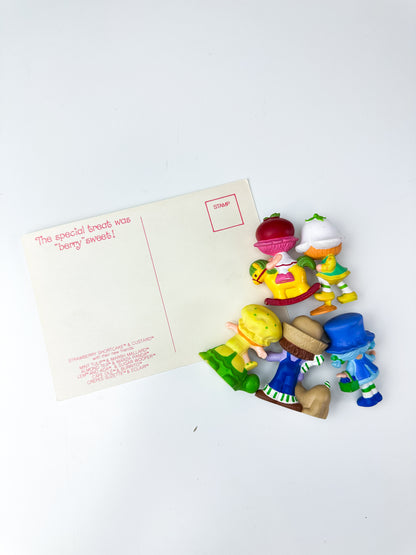 1980s Kenner Strawberry Shortcake Miniature Mini PVC Figures Starter Lot #1