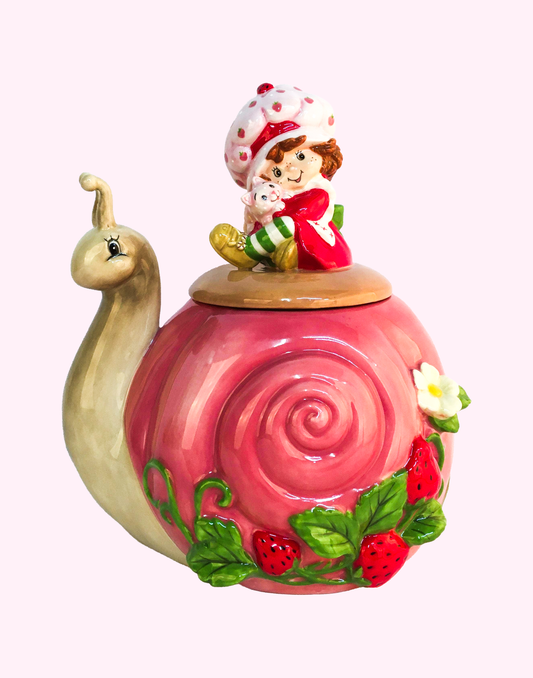 Strawberry Shortcake Berry Snail Cookie Jar