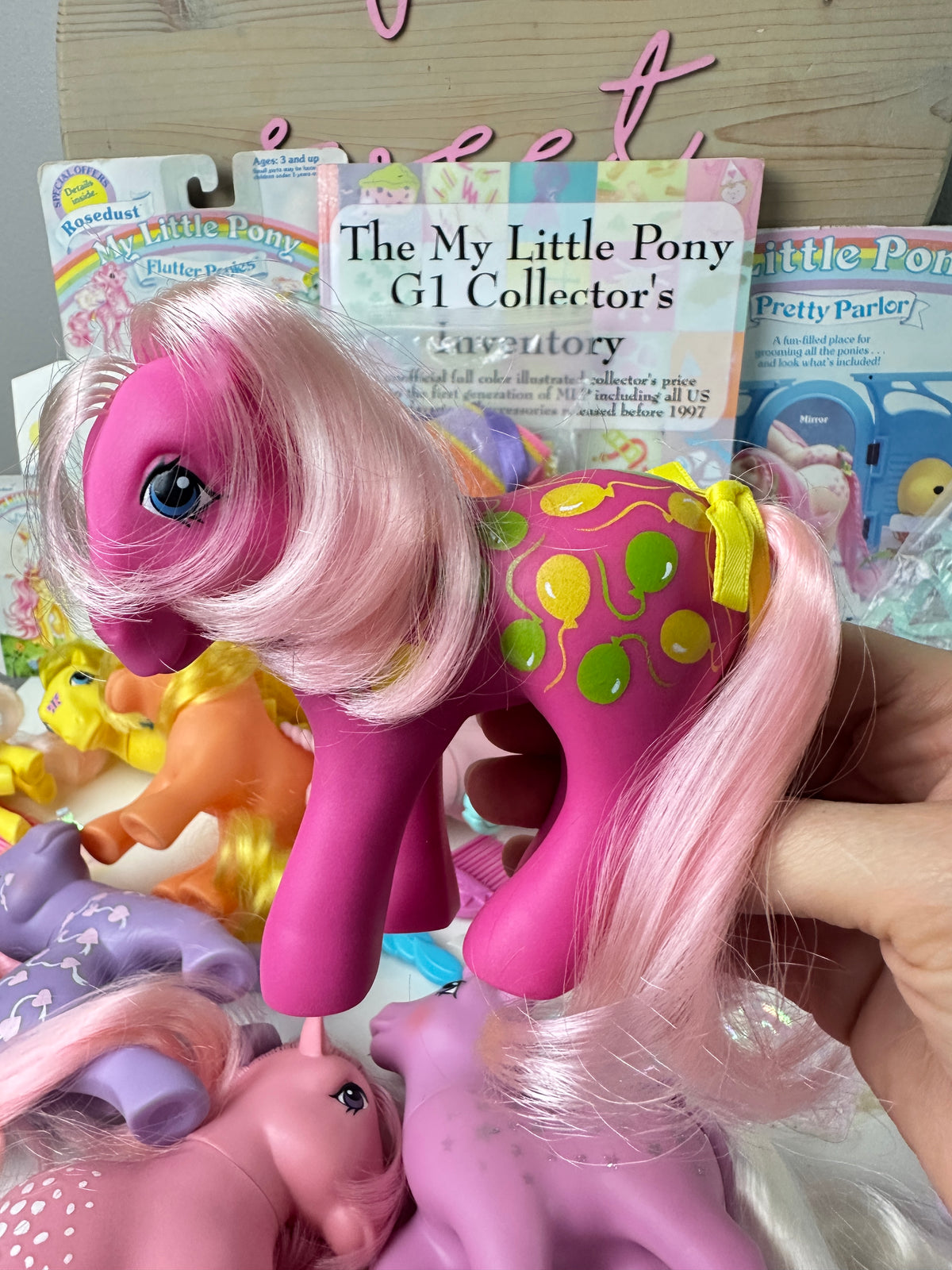 1980s G1 My Little Pony Lot with Accessories & Guide *Berry Vault*