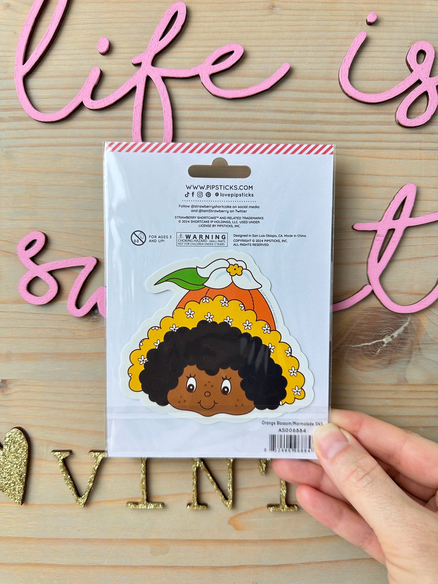 Orange Blossom & Marmalade Scratch 'n Sniff Stickers [Pipsticks]