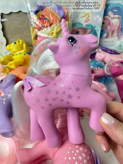 1980s G1 My Little Pony Lot with Accessories & Guide *Berry Vault*