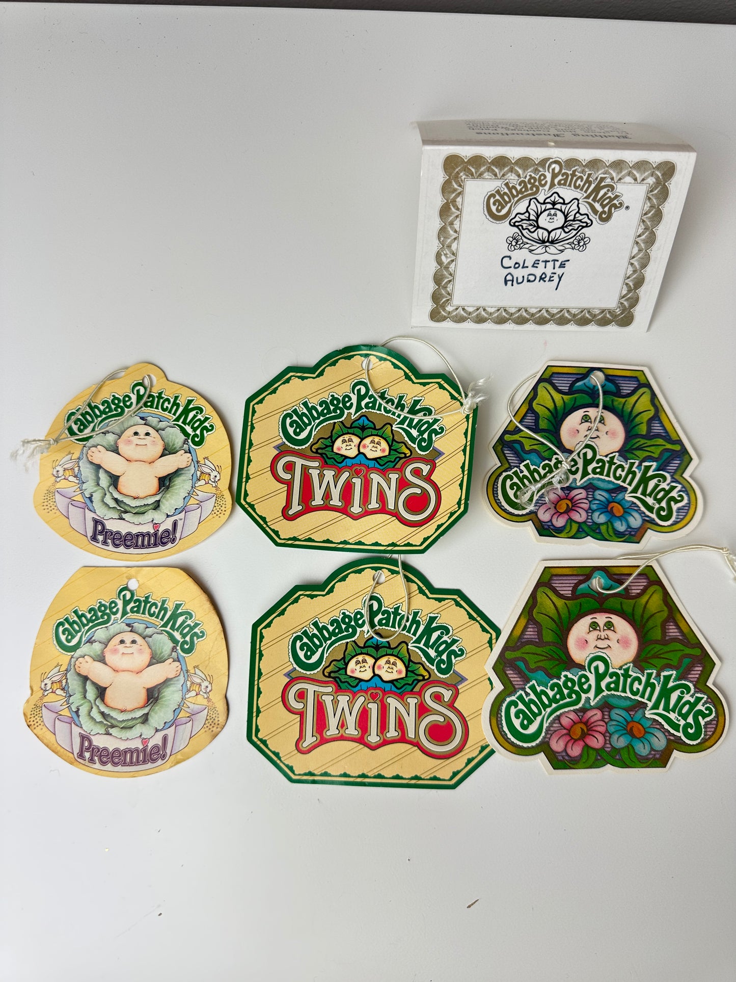 1980s Coleco Cabbage Patch Kid Hang Tags [Sold Separately]