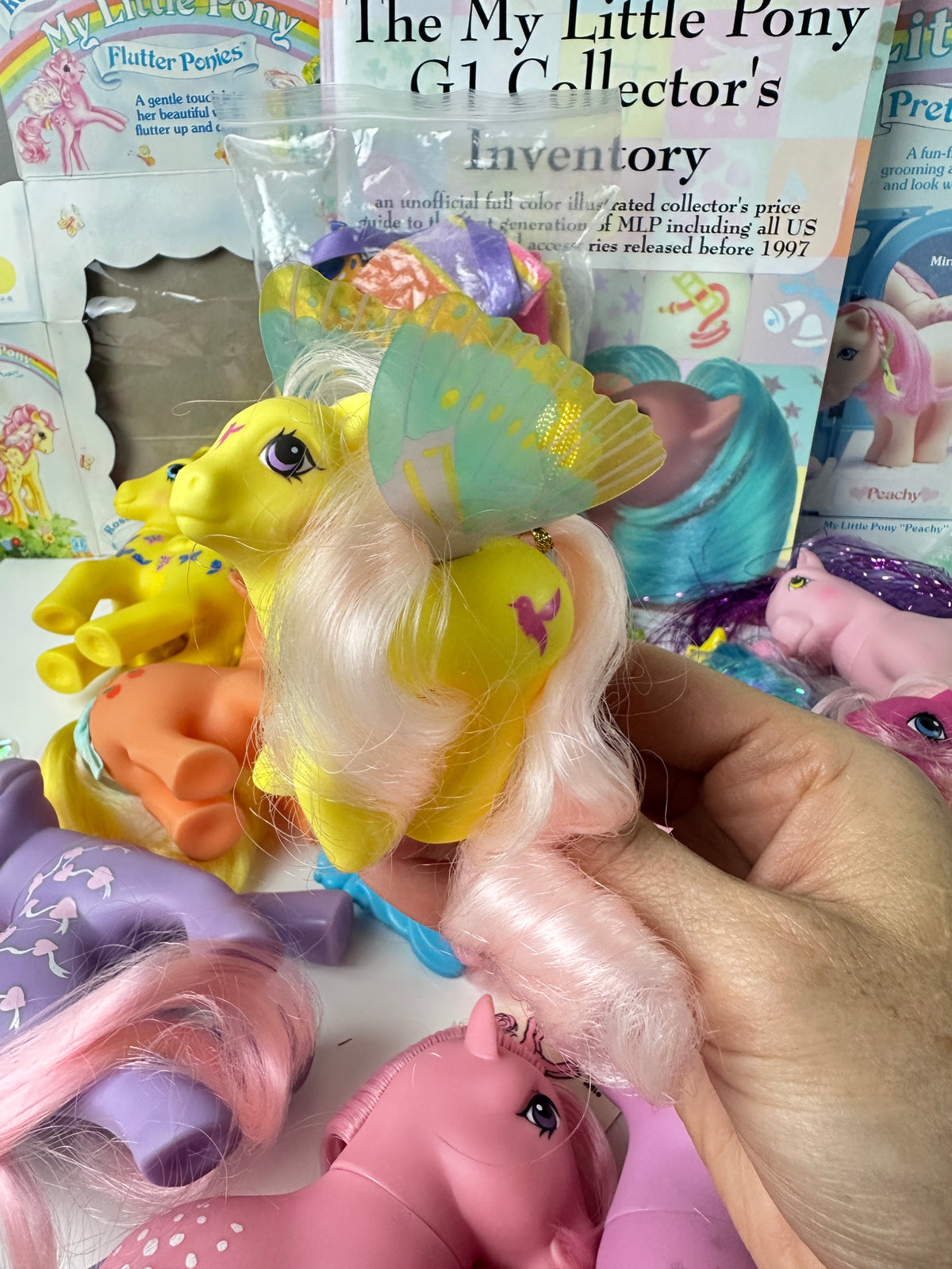 1980s G1 My Little Pony Lot with Accessories & Guide *Berry Vault*