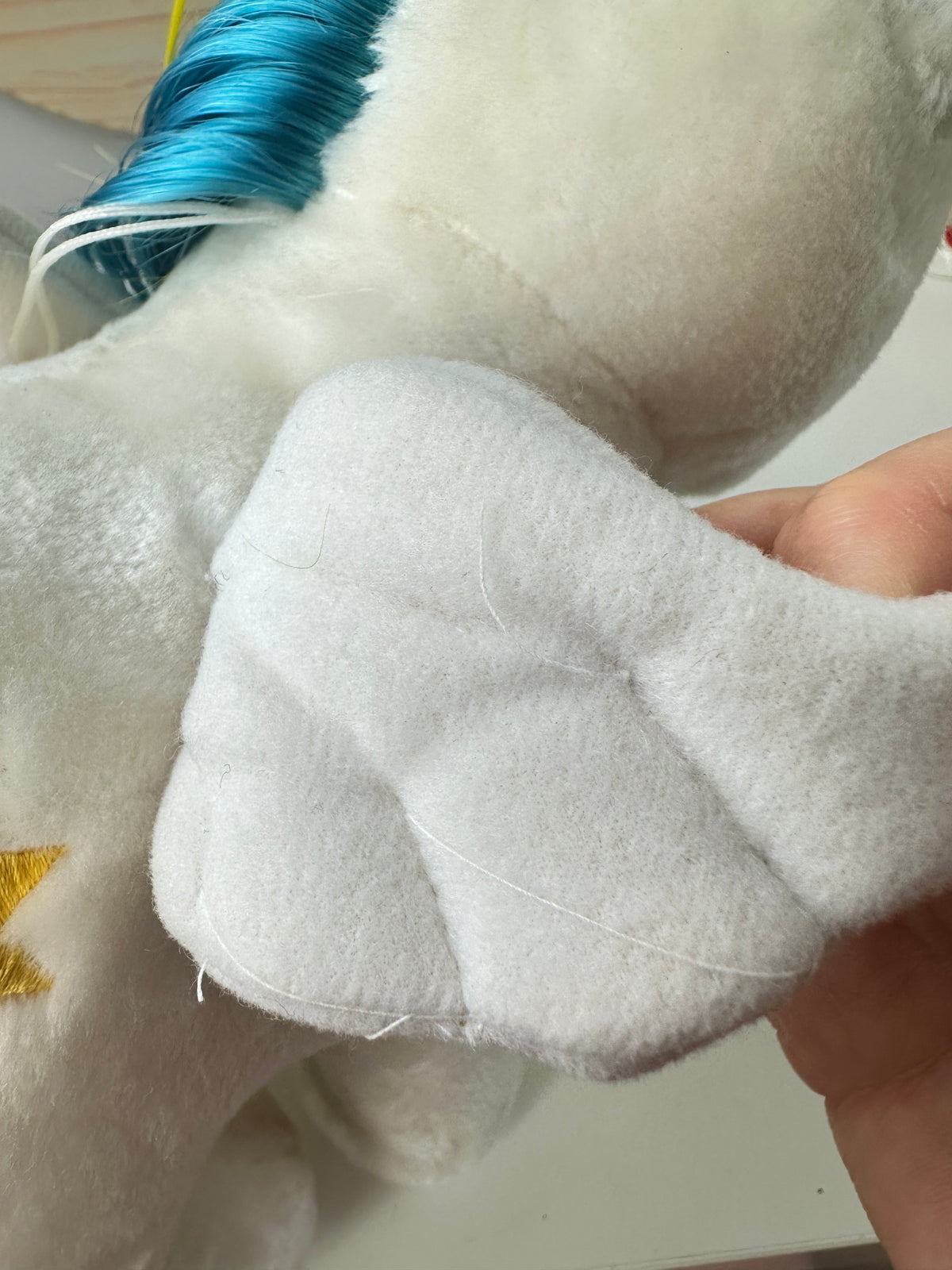 1980s Hasbro Softies G1 My Little Pony Plush Starshine Pegasus