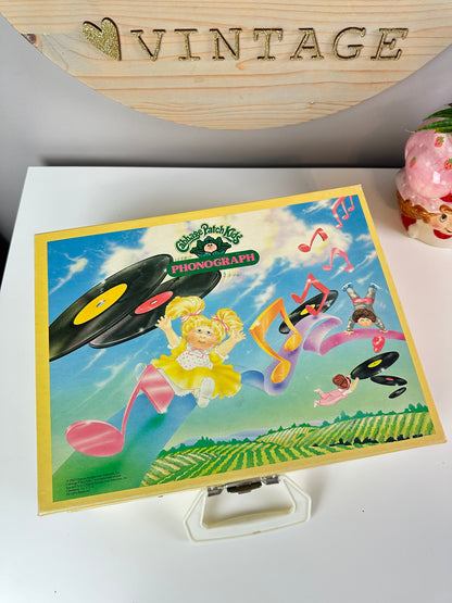 1983 Playtime Cabbage Patch Kids Record Player in Box