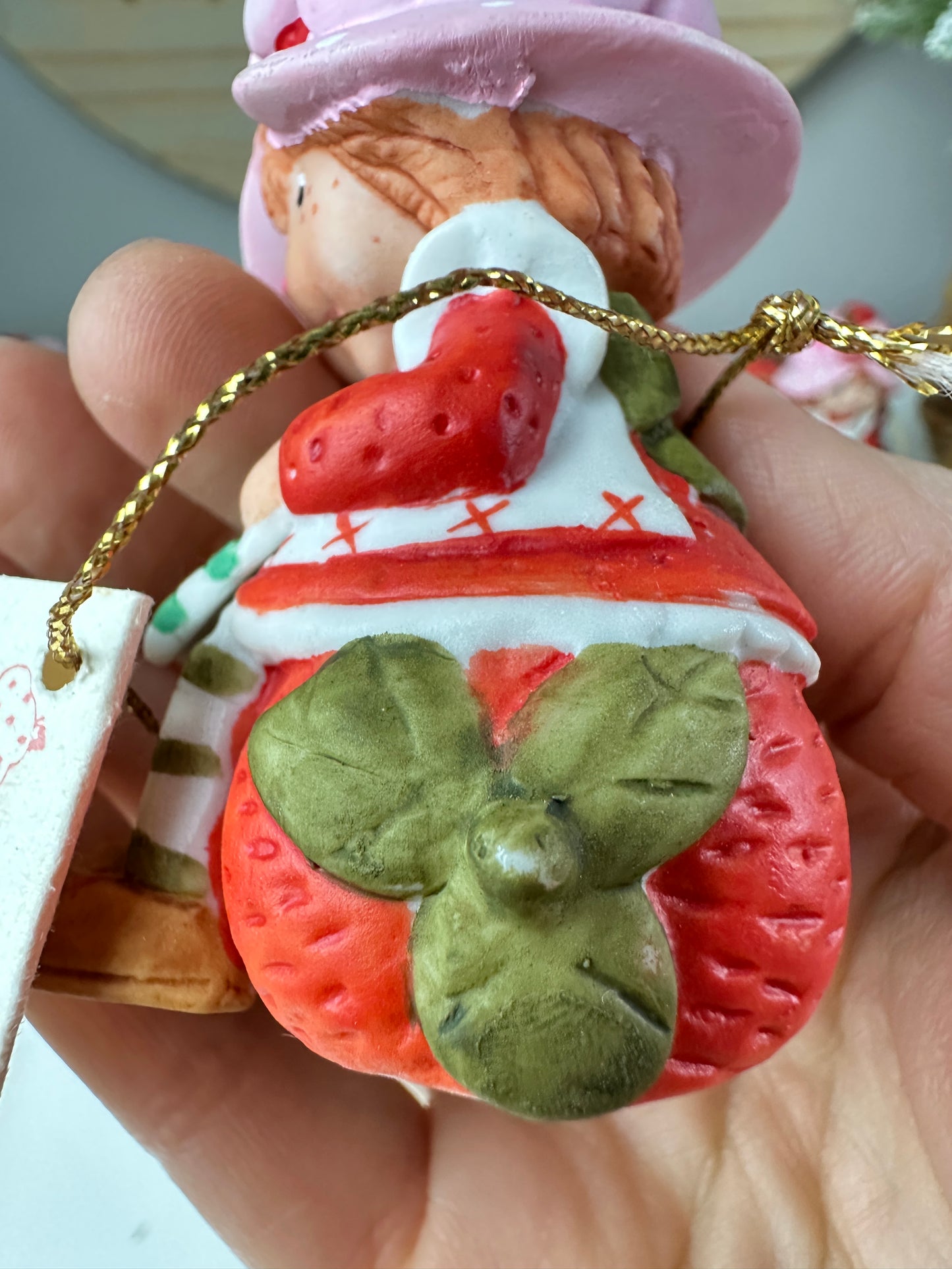 1980s Strawberry Shortcake Designer's Collection Porcelain Figurine "A Little Love" with Tag