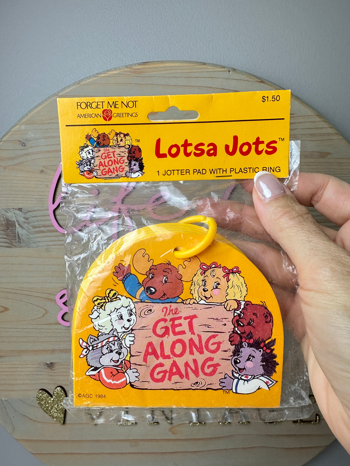 1980s Get Along Gang Lotsa Jots Notepad MIP