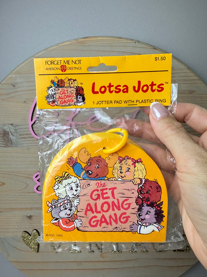 1980s Get Along Gang Lotsa Jots Notepad MIP