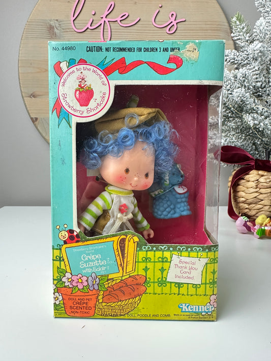 1983 Kenner Strawberry Shortcake Crepe Suzette with Eclair NRFB Sealed