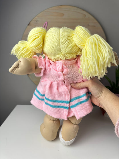 1980s Coleco Cabbage Patch Girl [Blonde Pigtails Blue Eyes]