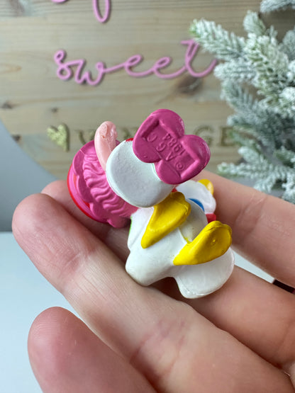 1984 Kenner Strawberry Shortcake Cherry Cuddler with Gooseberry Flying an Airplane Deluxe Mini PVC Figure *Berry Vault*