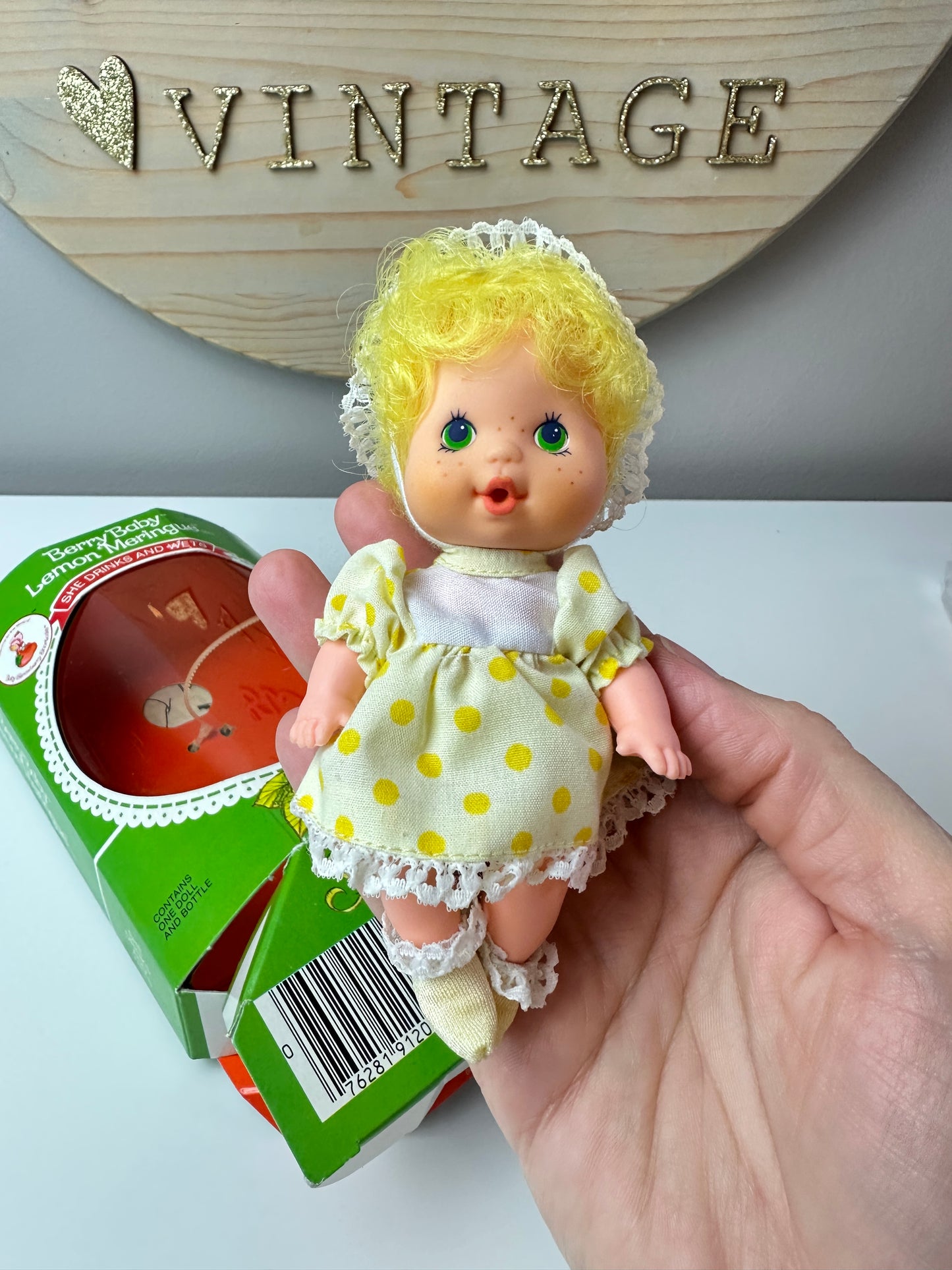 1984 Kenner Strawberry Shortcake Lemon Meringue Berry Baby MIB