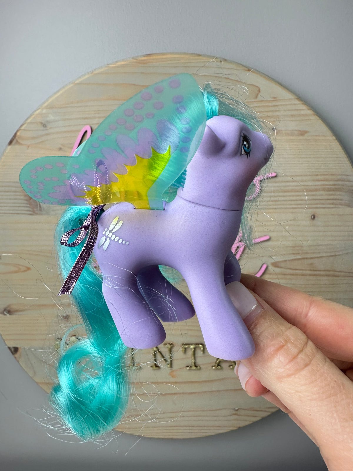 1980s Hasbro My Little Pony High Flyer Summerwing Pony with Ribbon