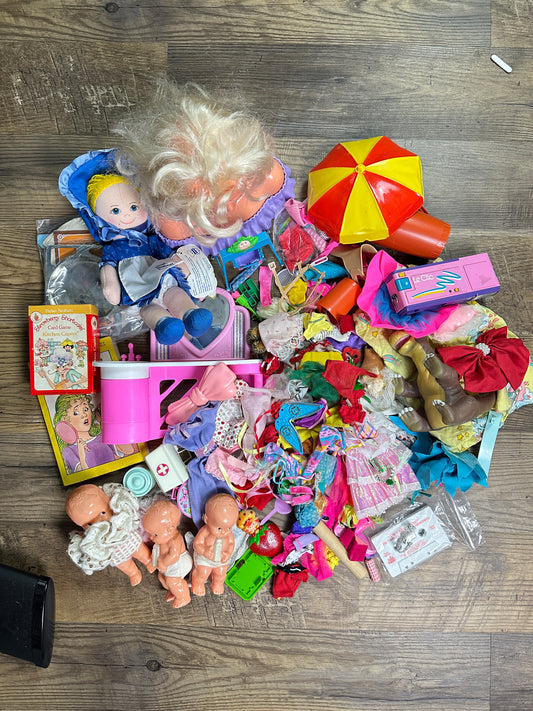 80s 90s Toy Box Lot - Random Toys & Nostalgia