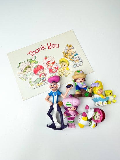 1980s Kenner Strawberry Shortcake Miniature Mini PVC Figures Starter Lot #8