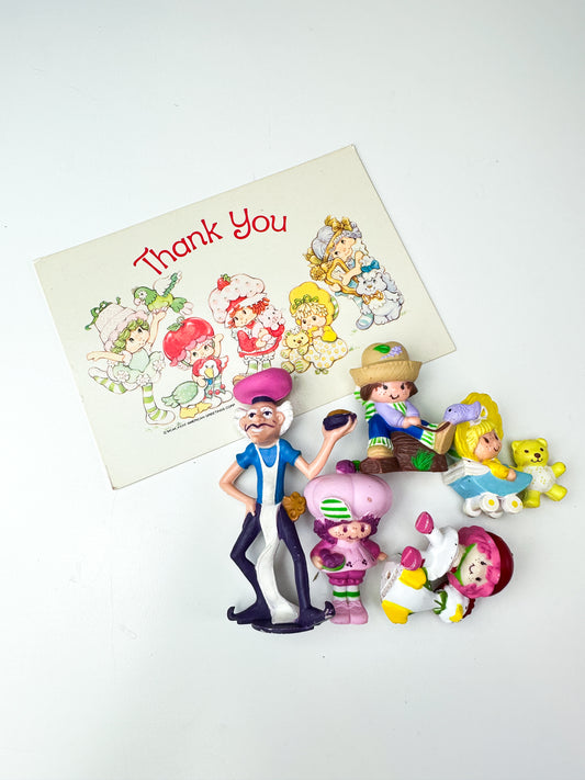 1980s Kenner Strawberry Shortcake Miniature Mini PVC Figures Starter Lot #8