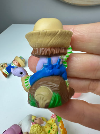 1980s Kenner Strawberry Shortcake Huckleberry Pie Fishing Miniature PVC