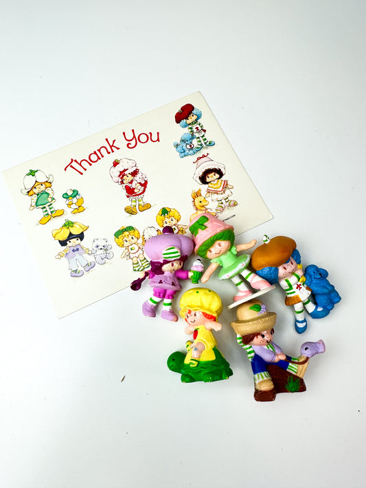 1980s Kenner Strawberry Shortcake Miniature Mini PVC Figures Starter Lot #7