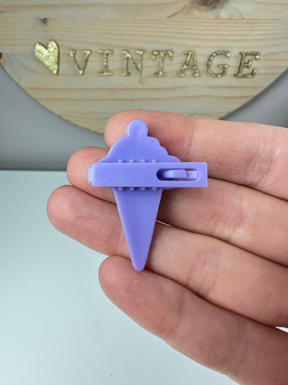 1987 Hasbro G1 My Little Pony Sundae Best Hair Clip Accessory [Banana Surprise]