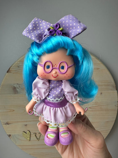 1985 Kenner Strawberry Shortcake Plum Puddin' with Plum Berrykin Doll *Berry Vault*