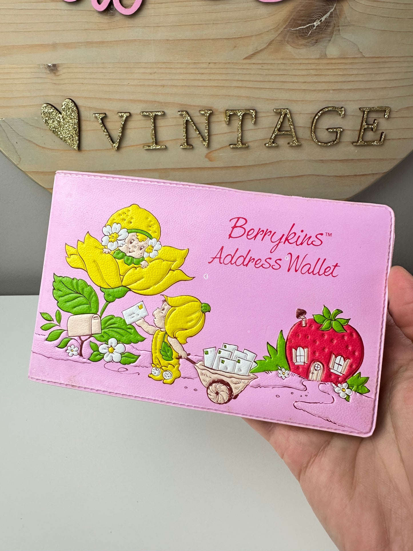 1985 Kenner Strawberry Shortcake Berrykin Address Wallet