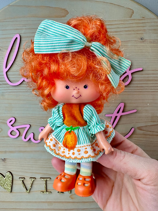 1980s Estrela Coleção Moranguinho Strawberry Shortcake Little Orange "Knot of Ribbon" Doll