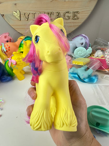 1980s Hasbro My Little Pony Big Brother Tex with Accessories