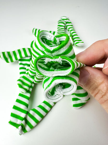 1980s Kenner Strawberry Shortcake Green & White Doll Tights [Sold Separately]