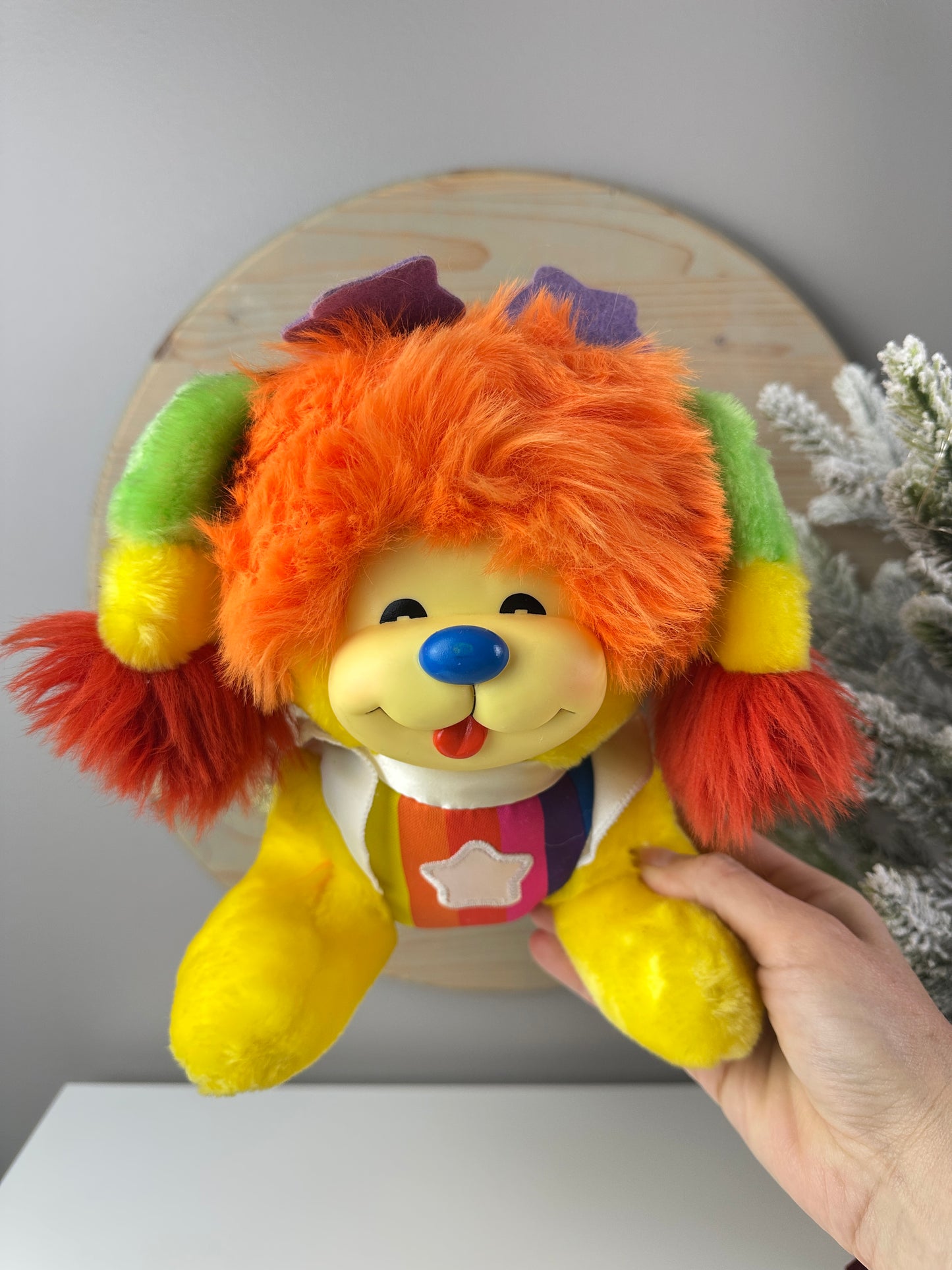 1983 Mattel Rainbow Brite Puppy Brite Plush Dog