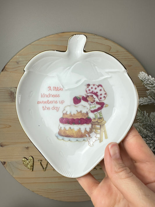 1980s Strawberry Shortcake Designer's Collection Fine Porcelain Tray