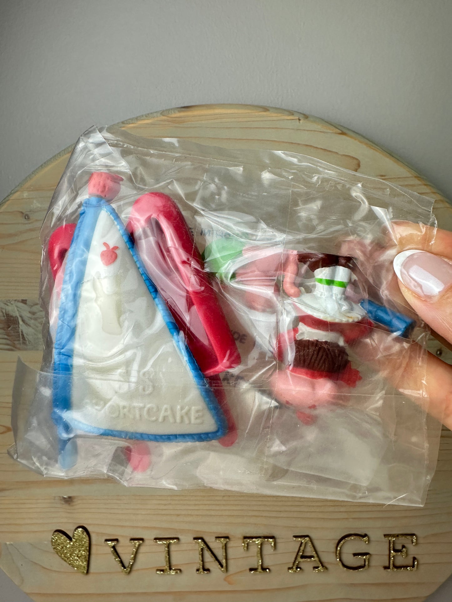 1983 Kenner Strawberry Shortcake with Custard on a Sailboat Deluxe Miniature MIP