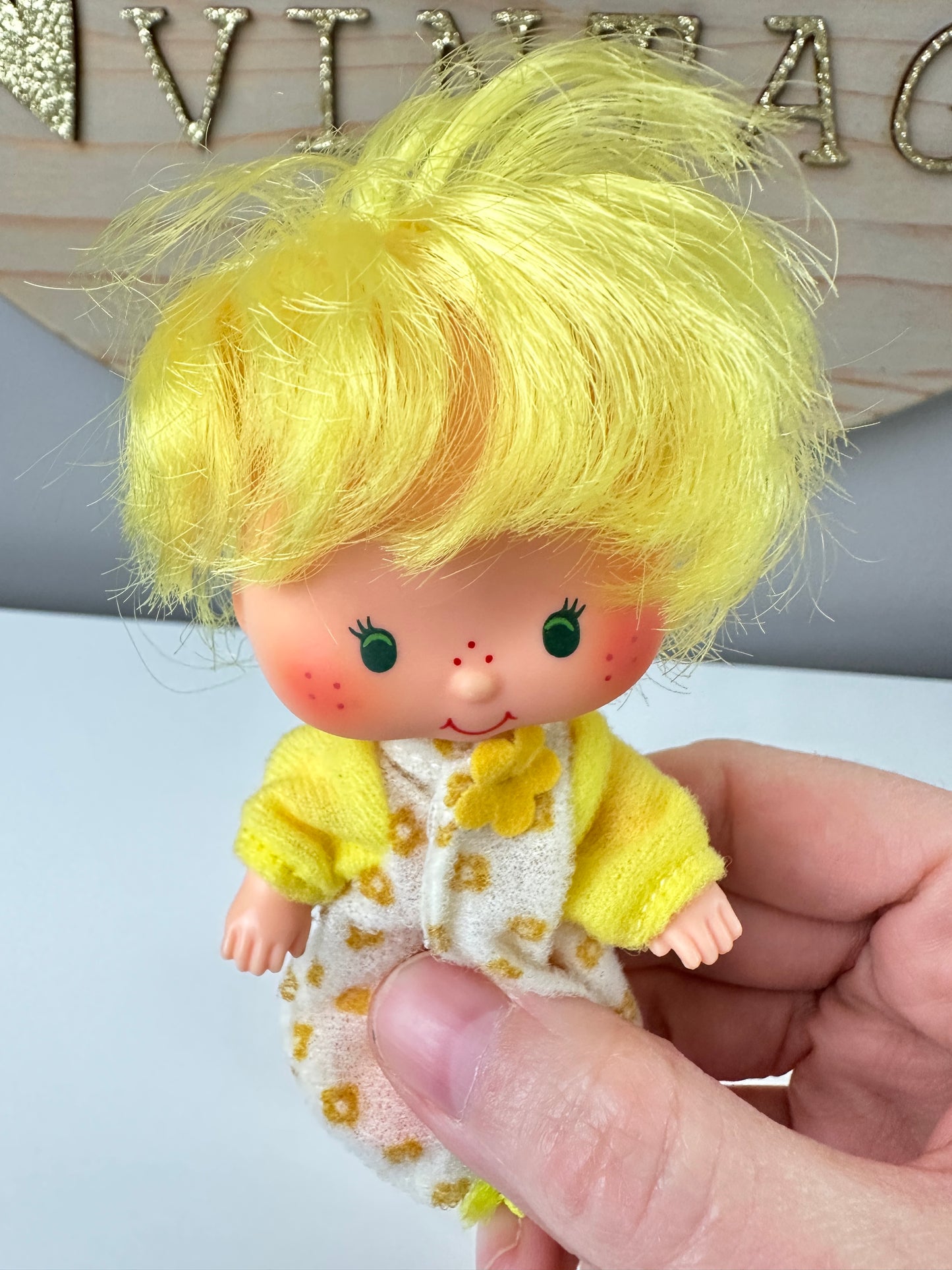 1982 Kenner Strawberry Shortcake Butter Cookie with Jelly Bear Doll