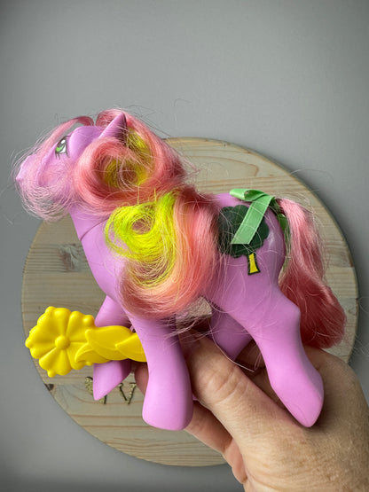 1980s Hasbro My Little Pony Windy Magic Message Pony with Accessories