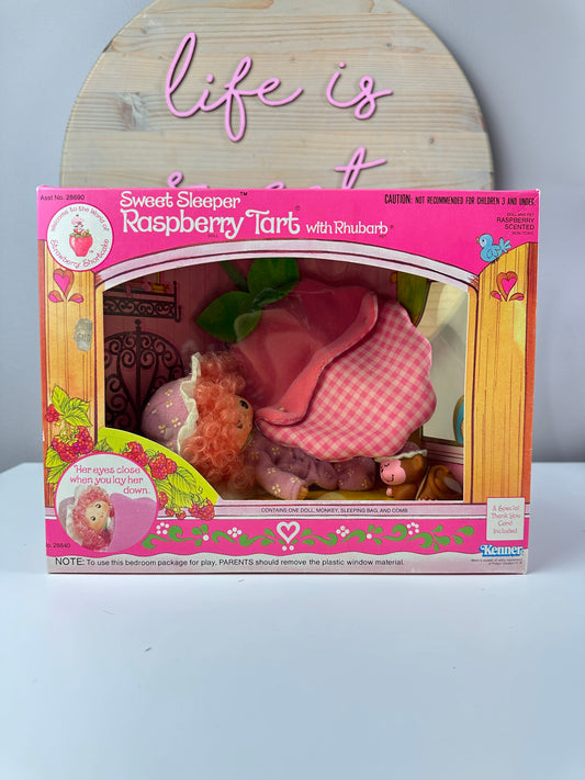 1984 Kenner Strawberry Shortcake Raspberry Tart Sleeper Doll NRFB
