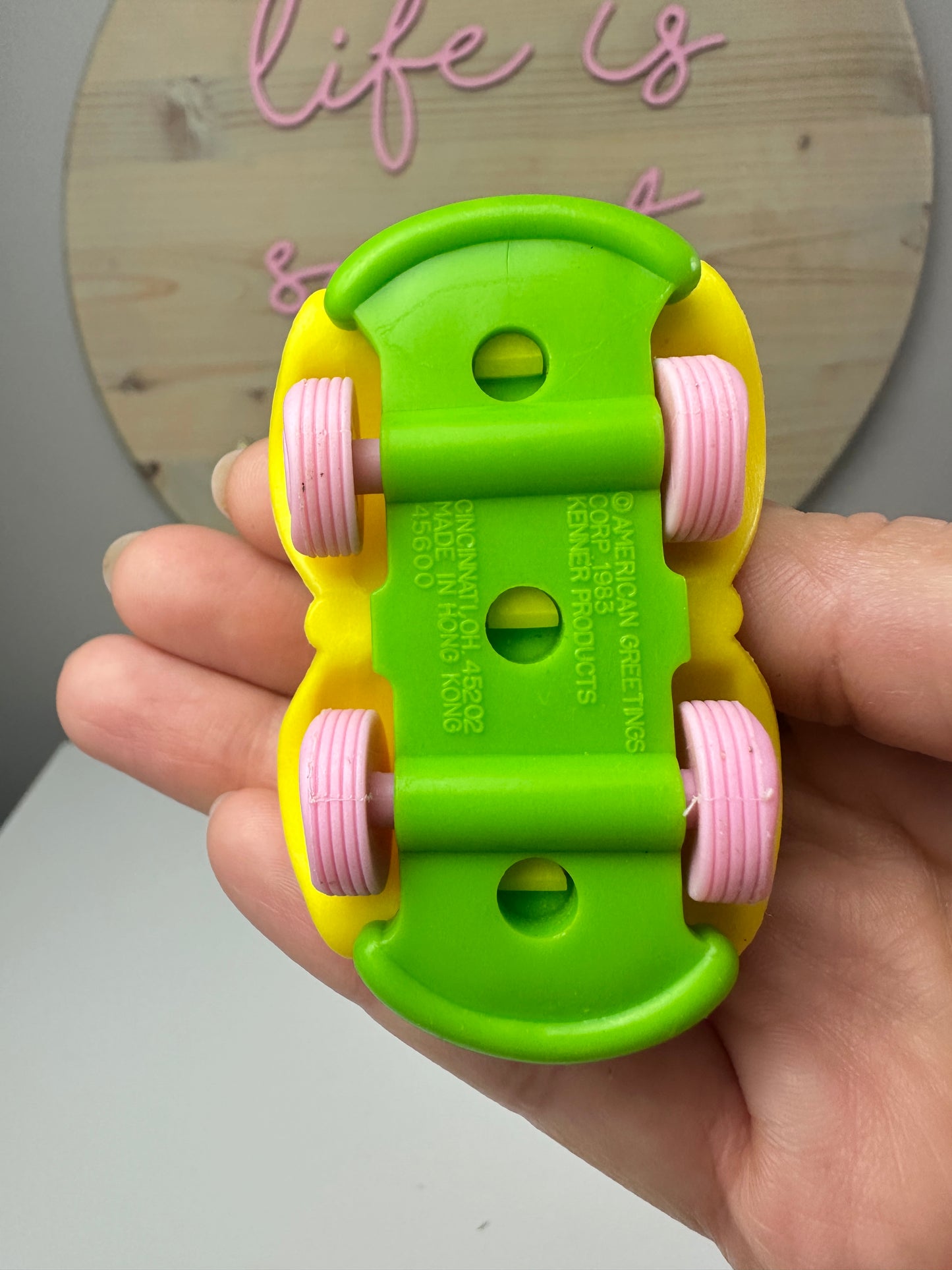 1983 Kenner Strawberry Shortcake Raspberry Tart's Car Deluxe Miniature Accessory Only