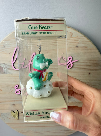 1984 AGC Care Bears Wishes & Dreams Wish Bear Ornament MIB