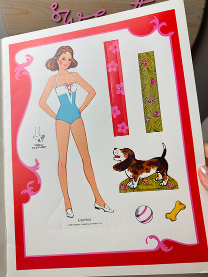 1981 Golden Freckles Paperdoll Book Unused