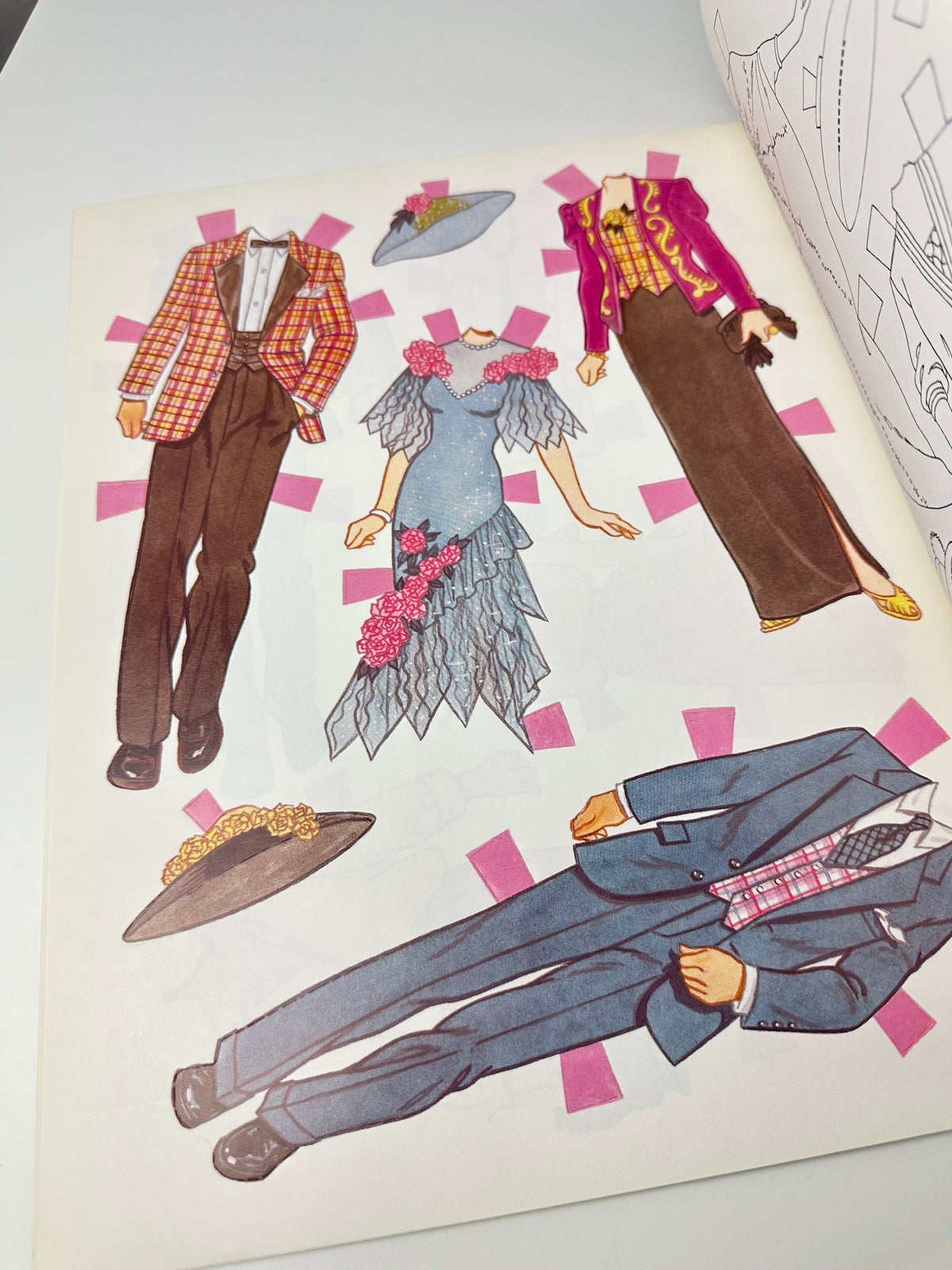 1992 Bride and Groom Paperdoll Book Unused