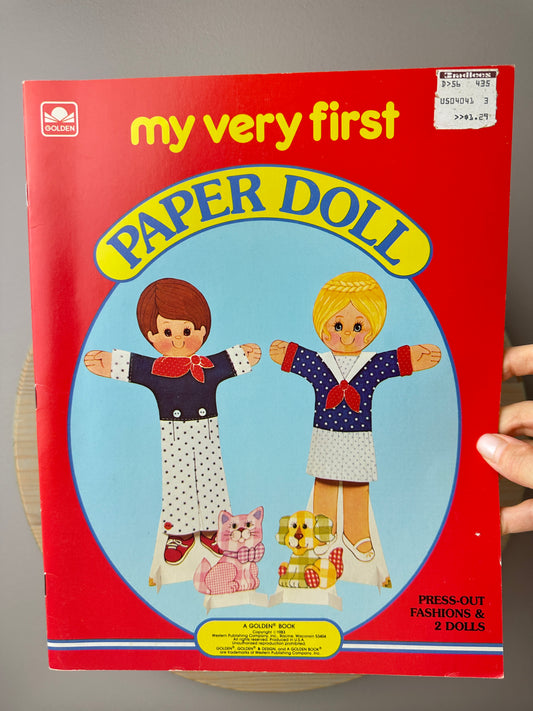 1983 Golden My Very First Paperdoll Book Unused