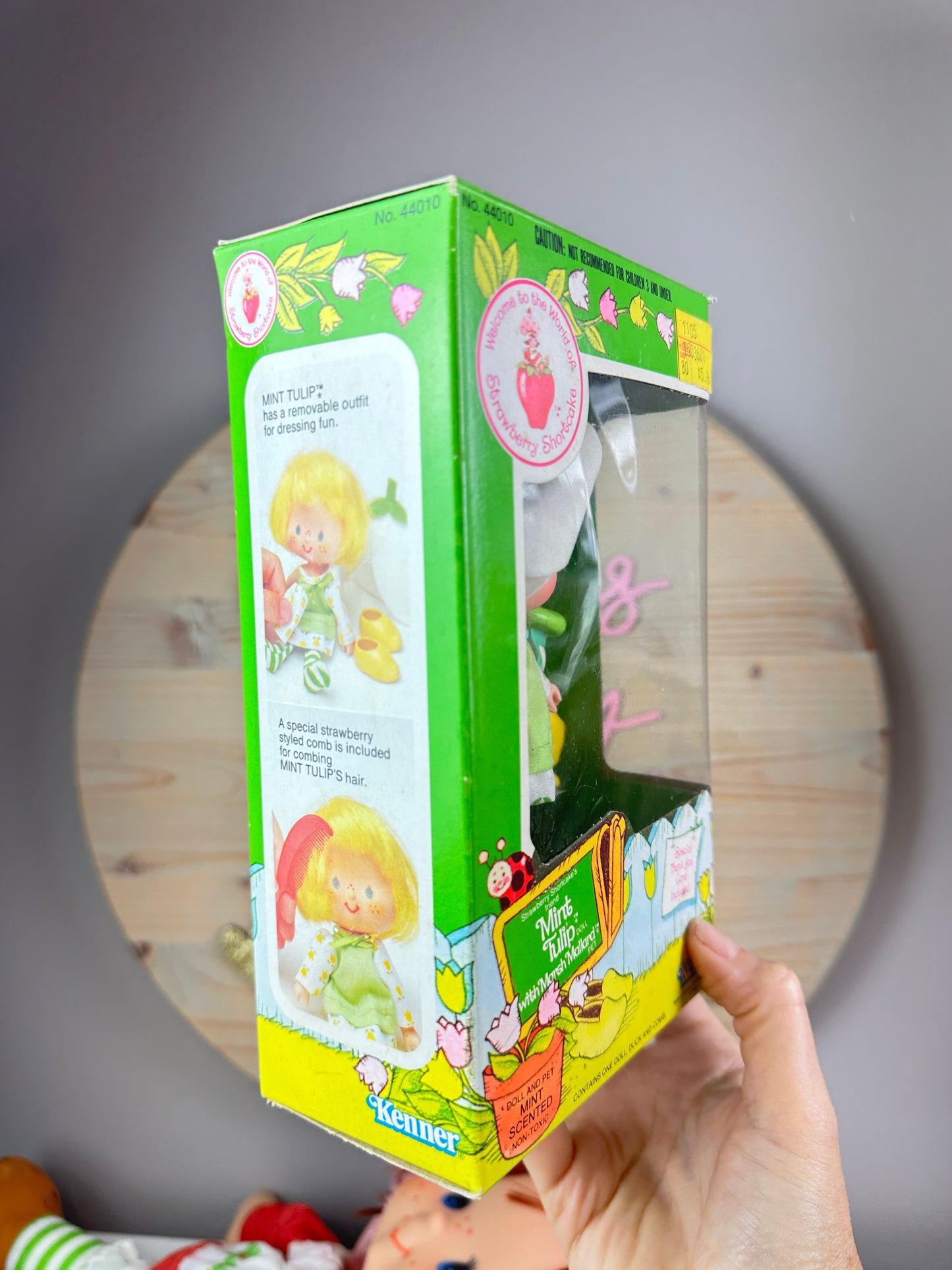 [RESERVED] 1983 Kenner Strawberry Shortcake Mint Tulip with Marsh Mallard Doll with Box