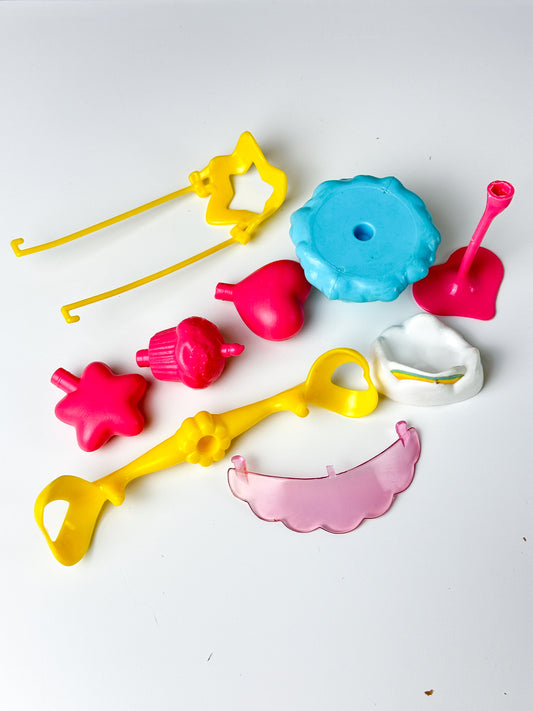 1980s Kenner Care Bears Cloud Mobile Car & Care A Lot Playset Pieces