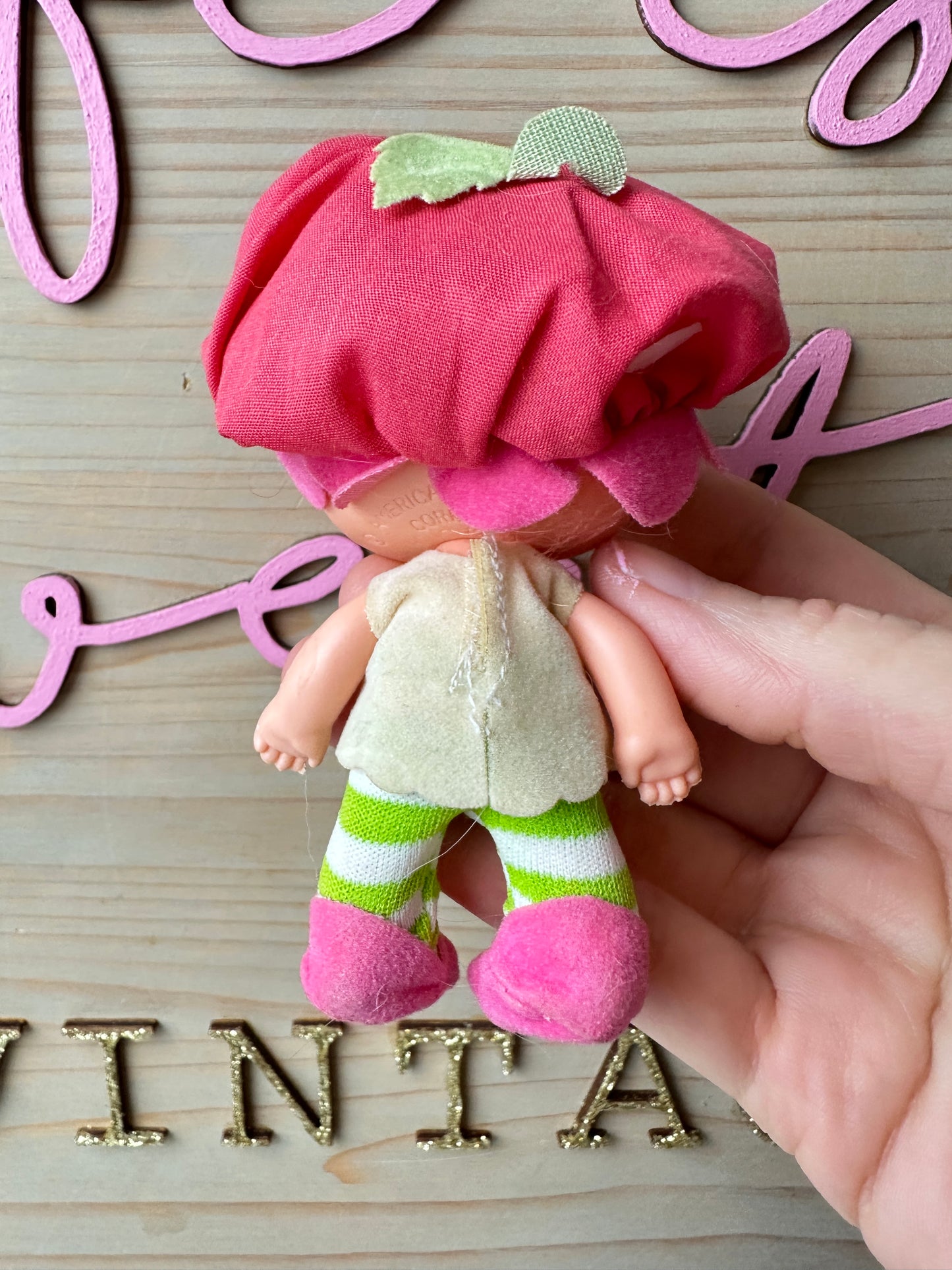 1982 Kenner Strawberry Shortcake Cherry Cuddler with Gooseberry Doll