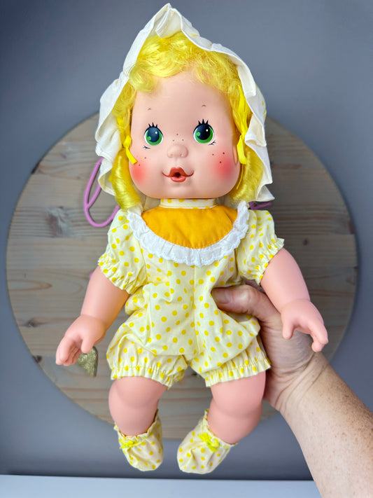 1982 Kenner Strawberry Shortcake Lemon Meringue Blow Kiss Baby Doll *Berry Vault*