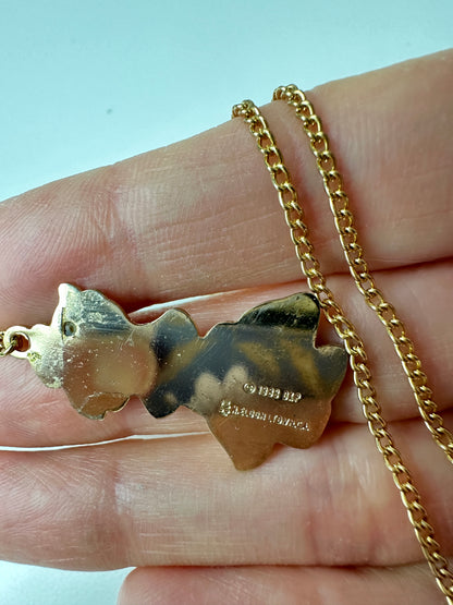 1983 H. Eldon DKP Rose Petal Place Daffodil Necklace