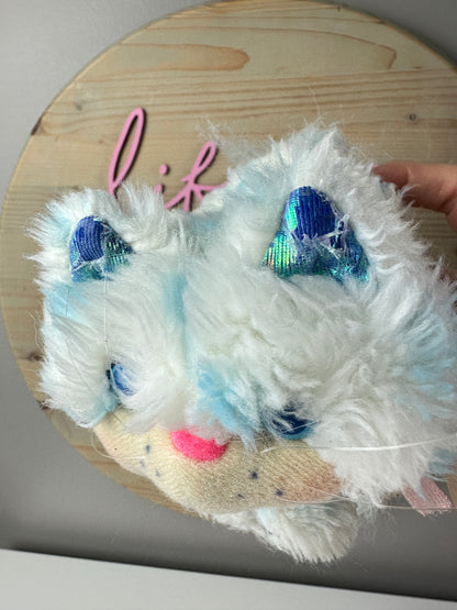 1980s Kenner Furrever Friends Blue Cat Plush TLC Incomplete