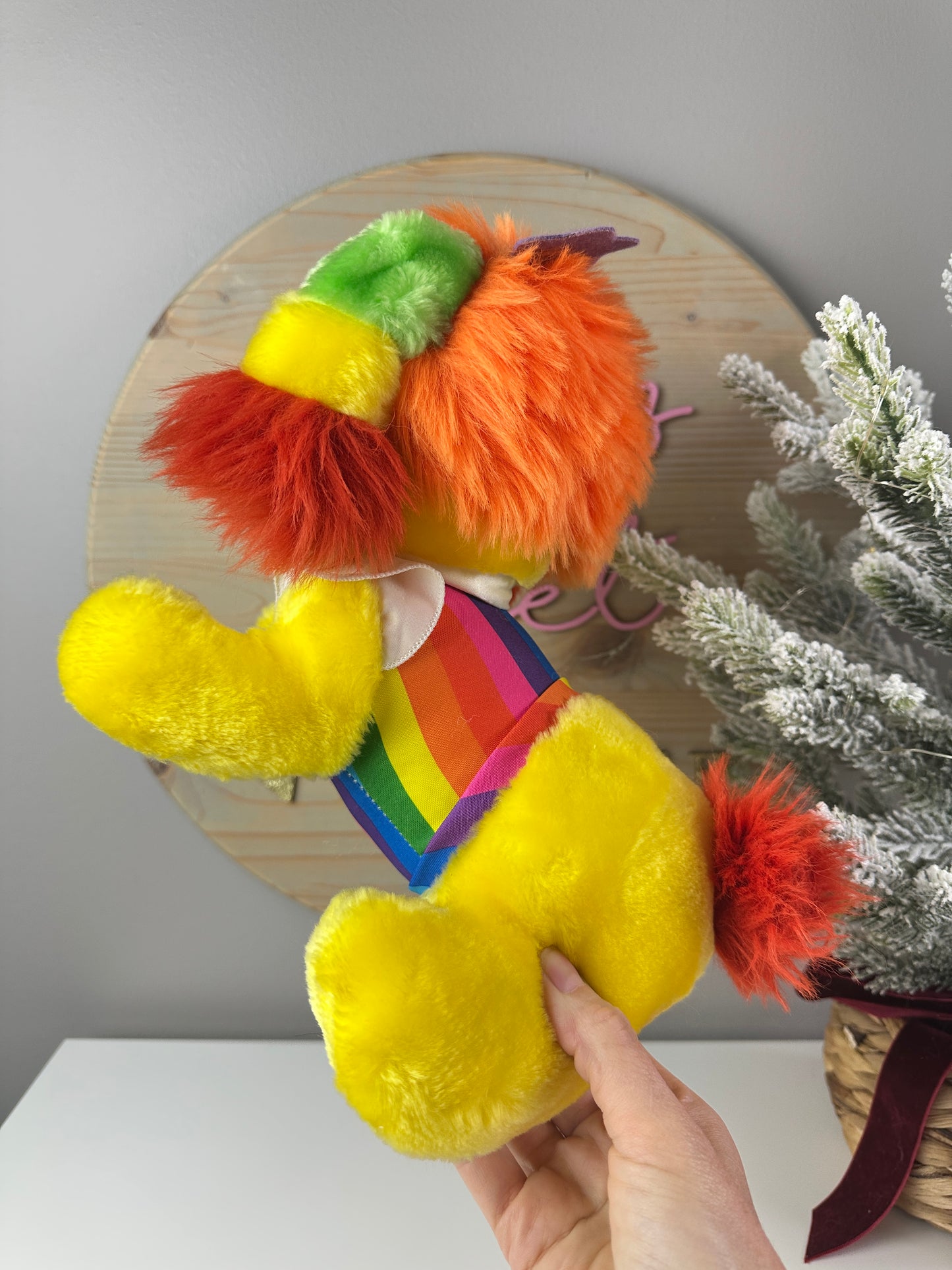 1983 Mattel Rainbow Brite Puppy Brite Plush Dog