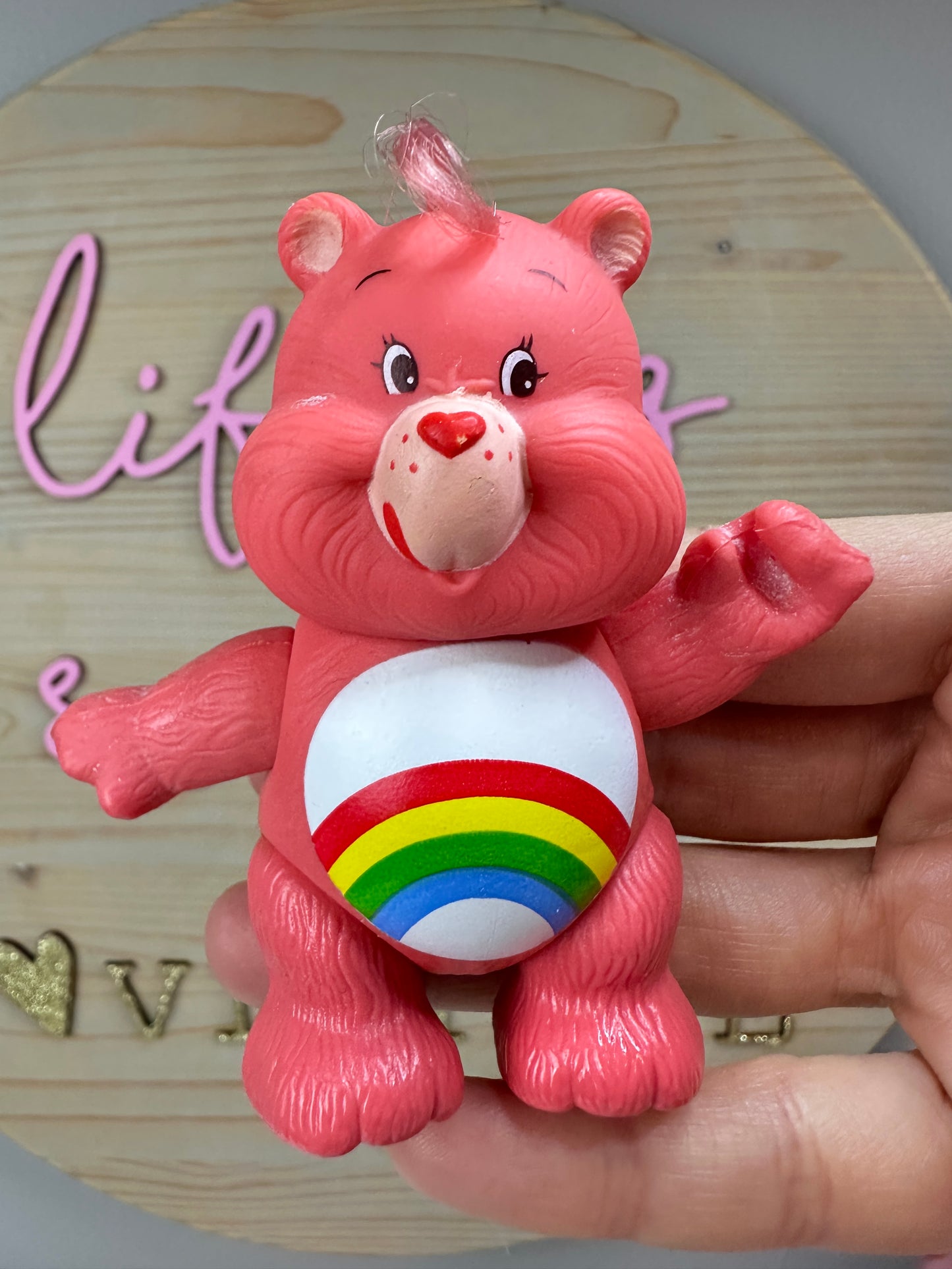 1980s Kenner Care Bear Cheer Bear Poseable