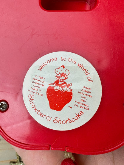1981 Strawberry Shortcake Apple Dumplin' Musical Crib Toy RARE